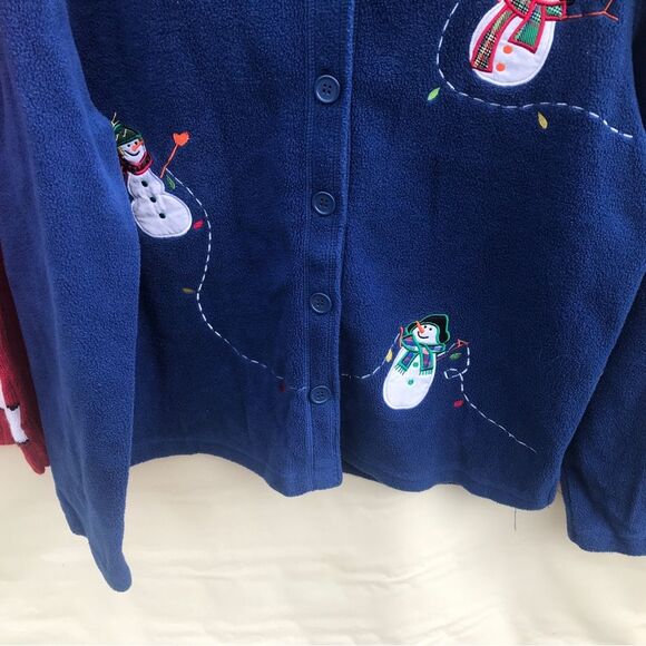 2 Sweaters  Kim Rogers Premier International Christmas Sweater Size Large - Picture 8 of 10